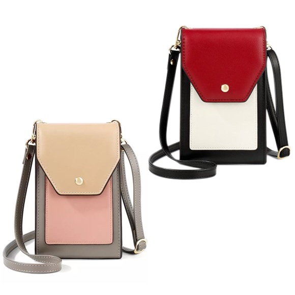 Multifunctional Vegan Leather Crossbody Purse - Picture 1 of 16